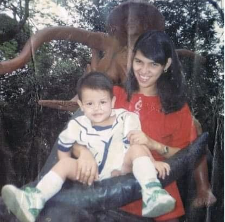 Ron With His Mum In The Philippines Circa 1990’S